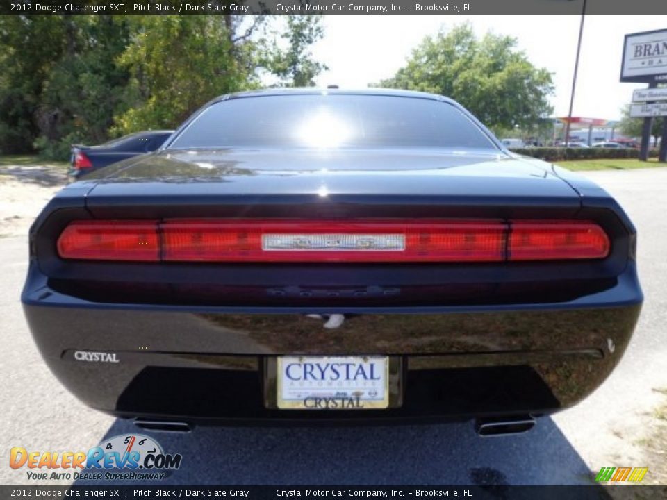 2012 Dodge Challenger SXT Pitch Black / Dark Slate Gray Photo #7