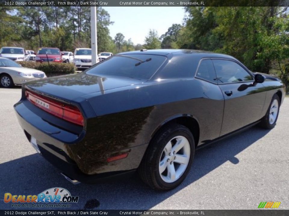 2012 Dodge Challenger SXT Pitch Black / Dark Slate Gray Photo #8