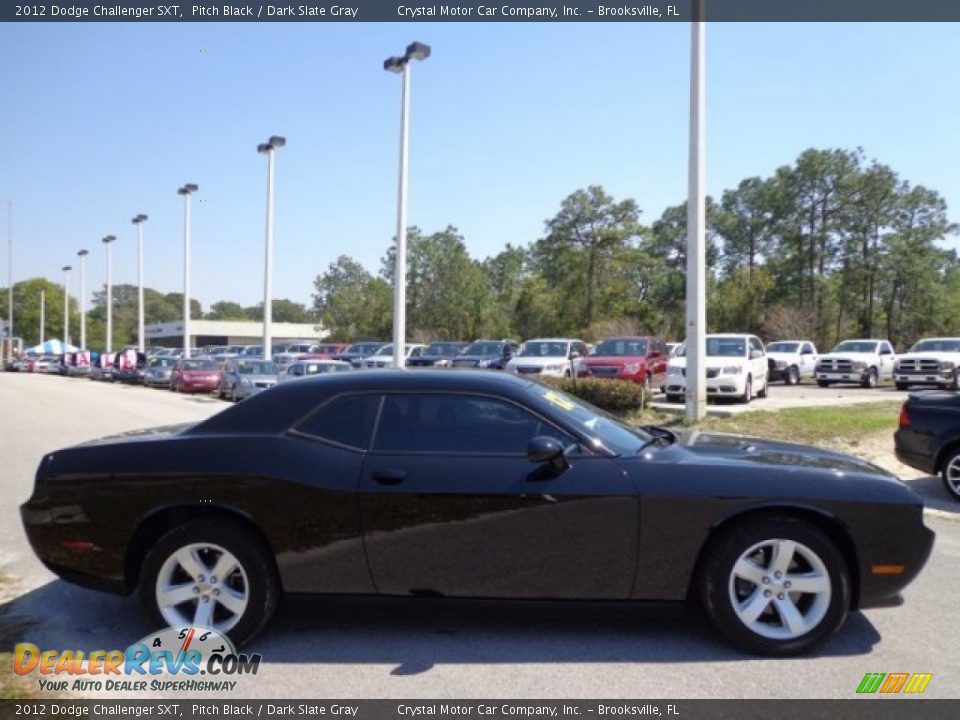 2012 Dodge Challenger SXT Pitch Black / Dark Slate Gray Photo #9