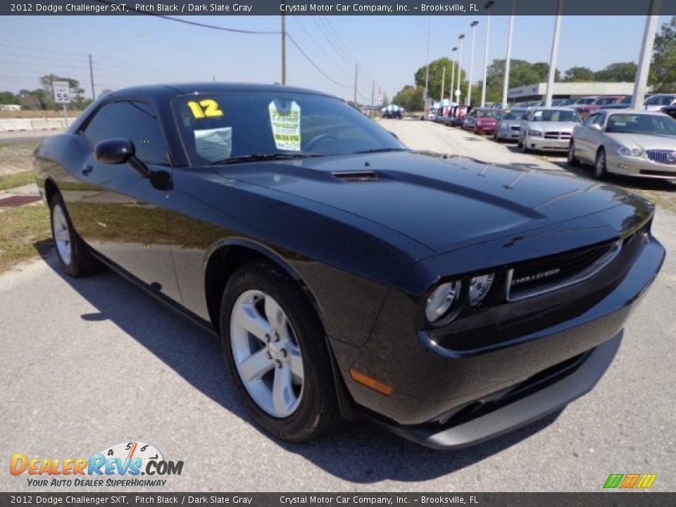 2012 Dodge Challenger SXT Pitch Black / Dark Slate Gray Photo #10