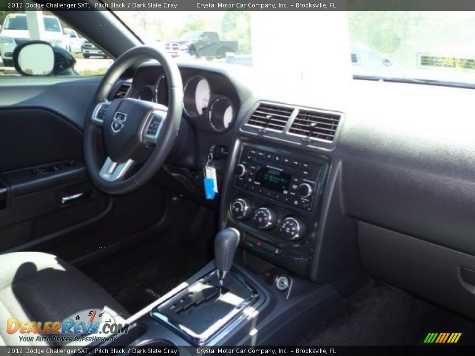 2012 Dodge Challenger SXT Pitch Black / Dark Slate Gray Photo #11