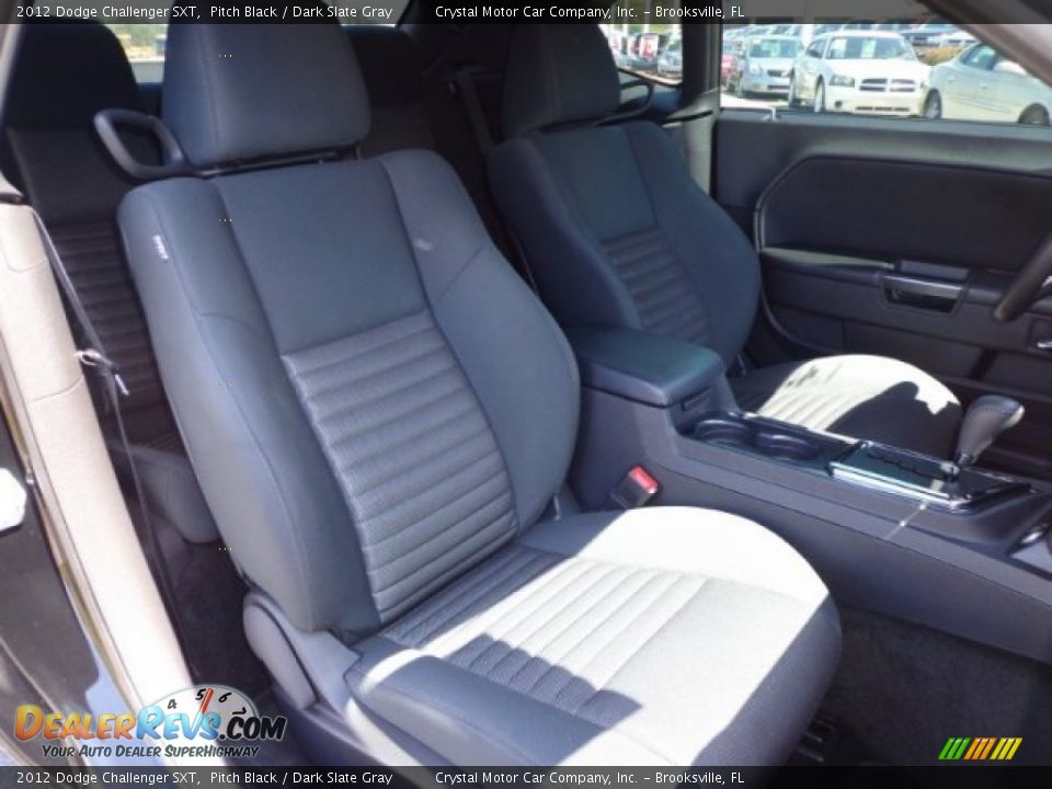2012 Dodge Challenger SXT Pitch Black / Dark Slate Gray Photo #12