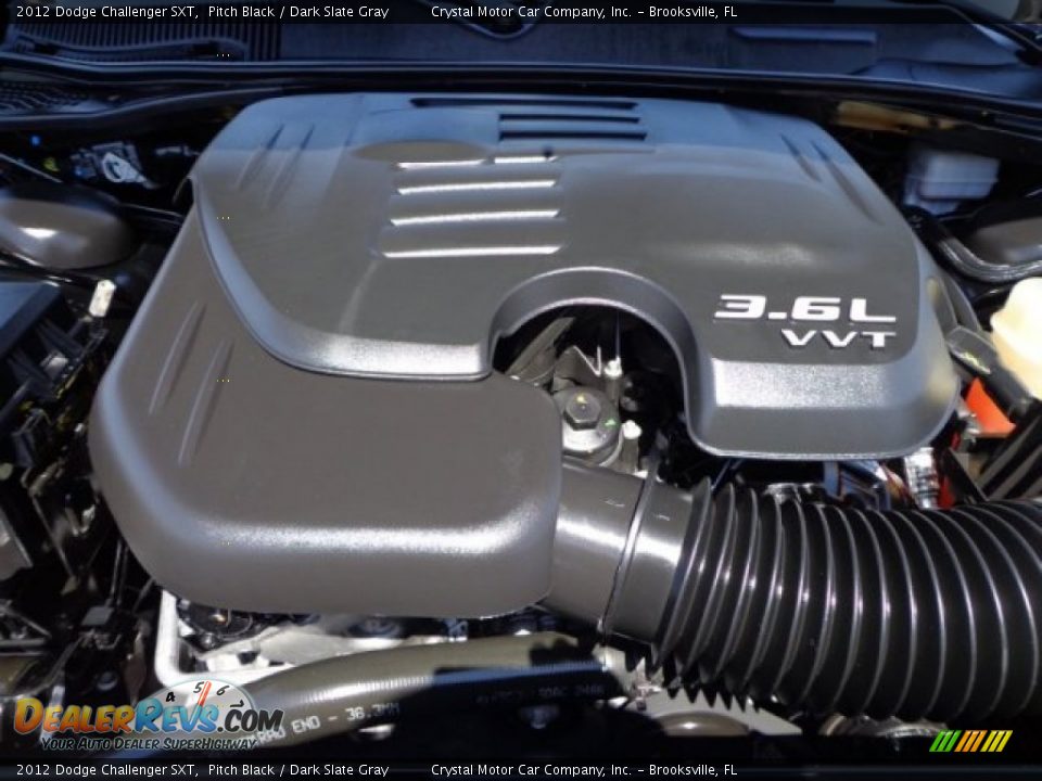 2012 Dodge Challenger SXT Pitch Black / Dark Slate Gray Photo #16