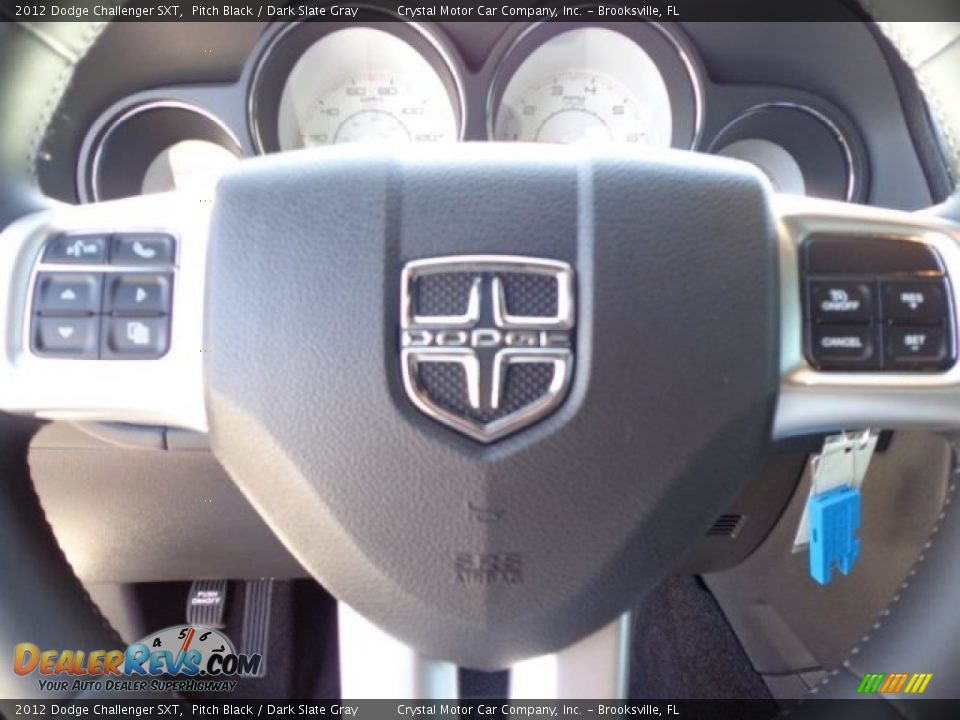 2012 Dodge Challenger SXT Pitch Black / Dark Slate Gray Photo #21