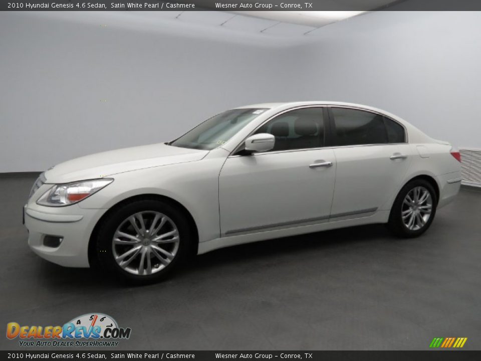 2010 Hyundai Genesis 4.6 Sedan Satin White Pearl / Cashmere Photo #1