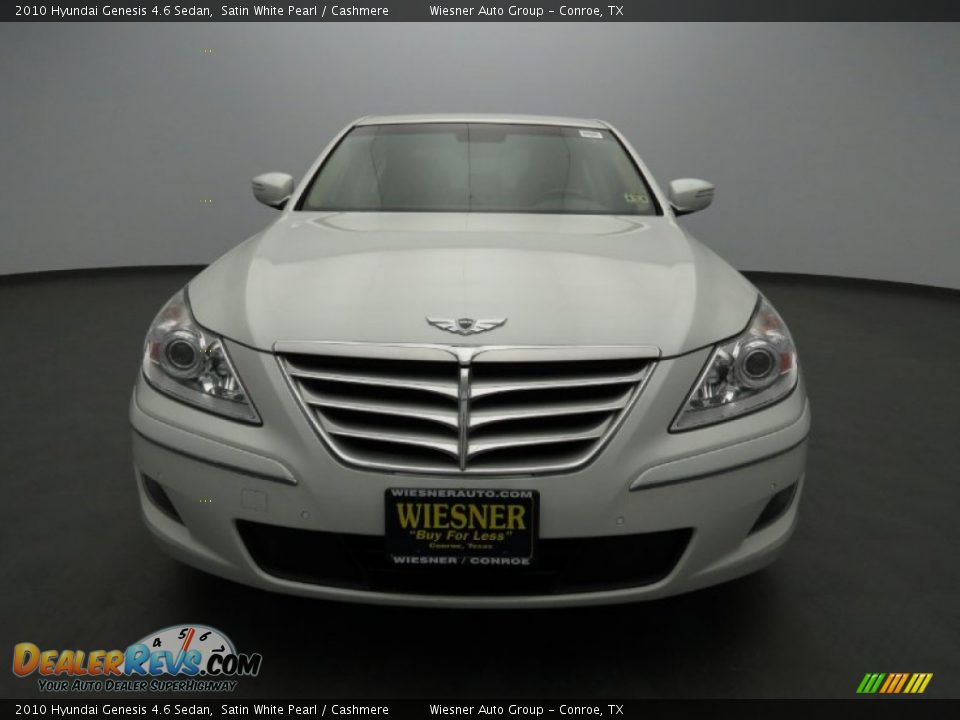 2010 Hyundai Genesis 4.6 Sedan Satin White Pearl / Cashmere Photo #2
