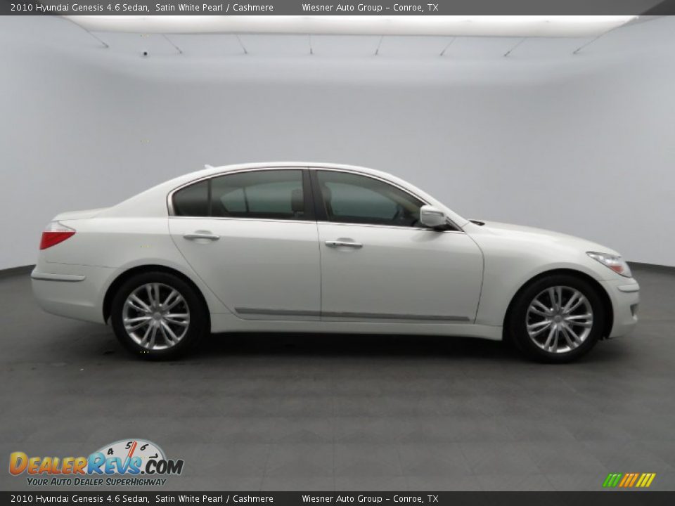 2010 Hyundai Genesis 4.6 Sedan Satin White Pearl / Cashmere Photo #4
