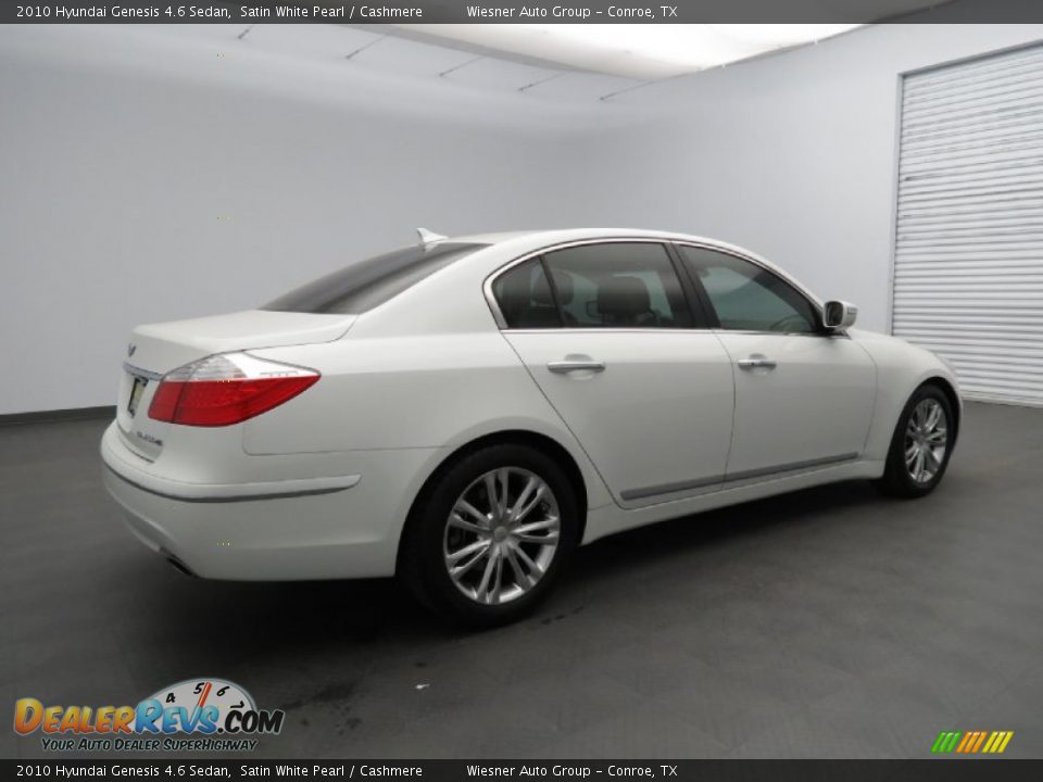 2010 Hyundai Genesis 4.6 Sedan Satin White Pearl / Cashmere Photo #5