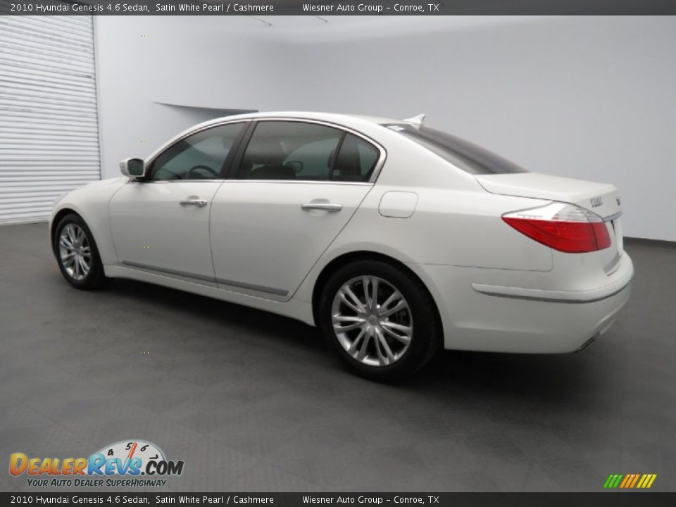 2010 Hyundai Genesis 4.6 Sedan Satin White Pearl / Cashmere Photo #7