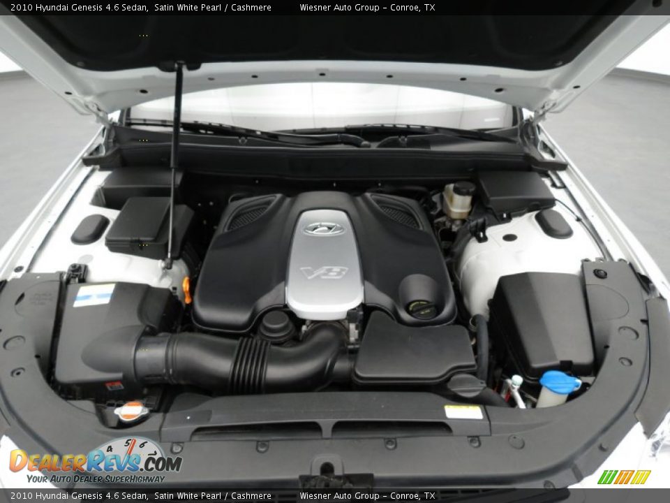 2010 Hyundai Genesis 4.6 Sedan Satin White Pearl / Cashmere Photo #10