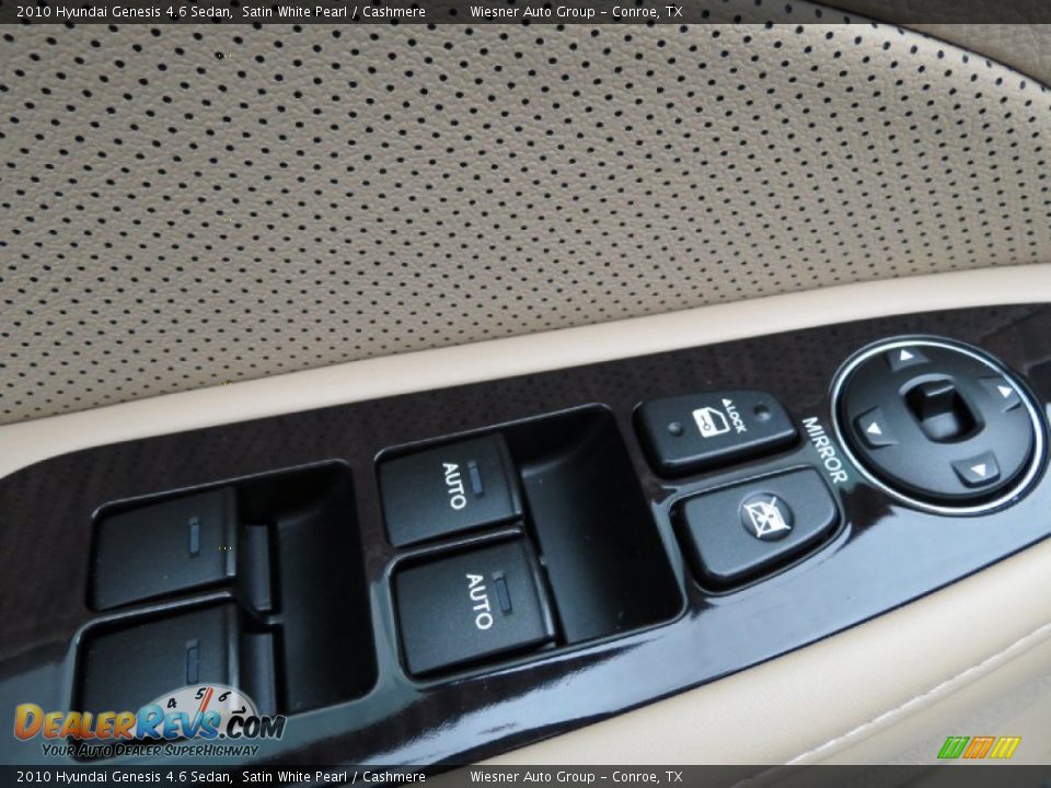 2010 Hyundai Genesis 4.6 Sedan Satin White Pearl / Cashmere Photo #11