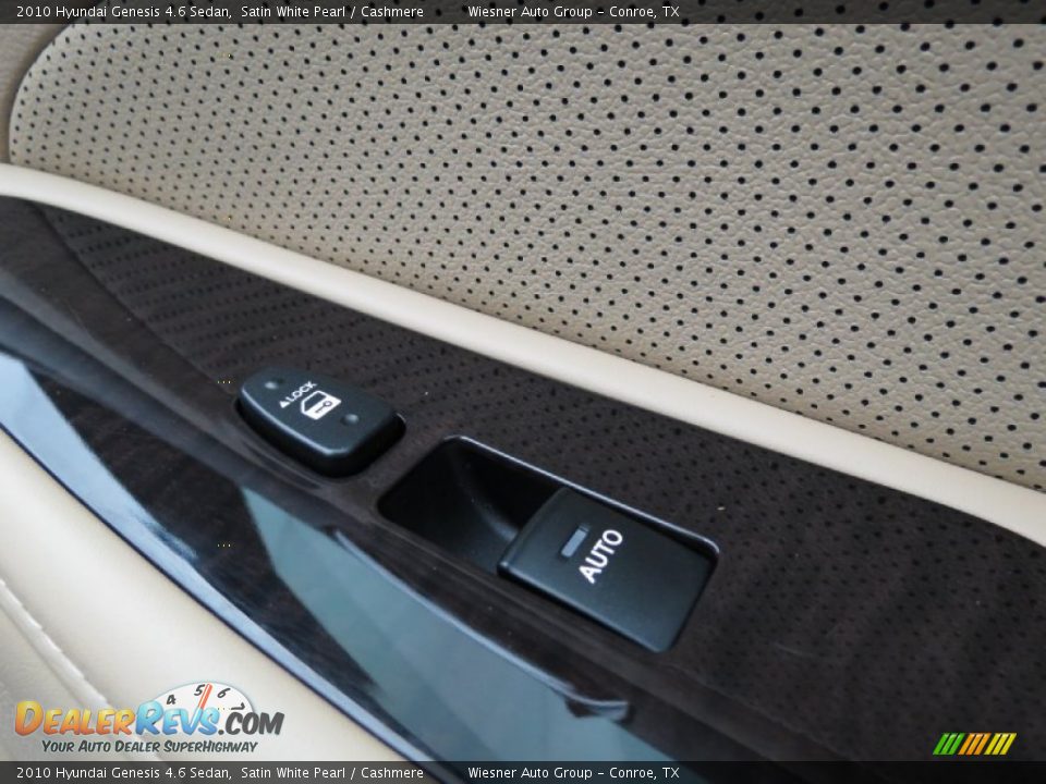 2010 Hyundai Genesis 4.6 Sedan Satin White Pearl / Cashmere Photo #12