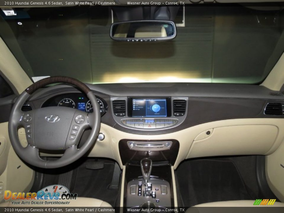 2010 Hyundai Genesis 4.6 Sedan Satin White Pearl / Cashmere Photo #13