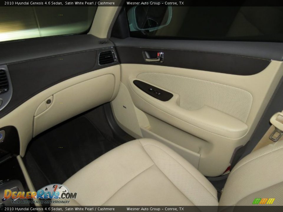 2010 Hyundai Genesis 4.6 Sedan Satin White Pearl / Cashmere Photo #15