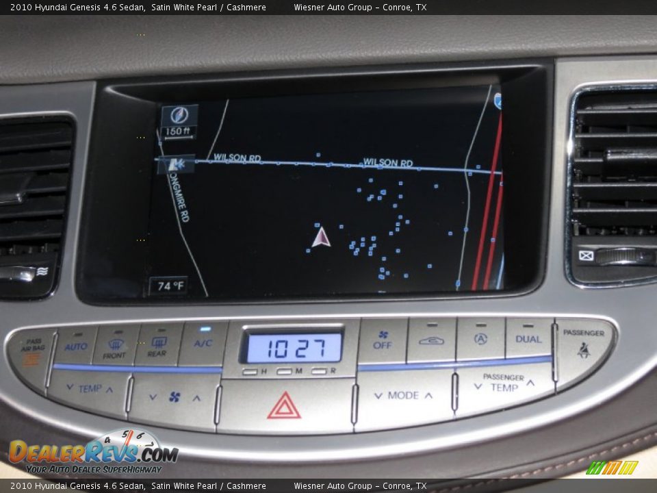 2010 Hyundai Genesis 4.6 Sedan Satin White Pearl / Cashmere Photo #18