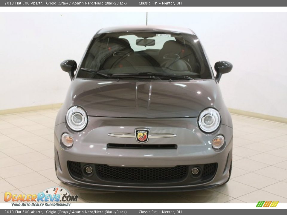 2013 Fiat 500 Abarth Grigio (Gray) / Abarth Nero/Nero (Black/Black) Photo #3