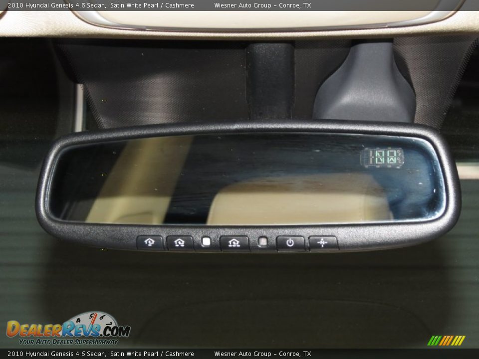 2010 Hyundai Genesis 4.6 Sedan Satin White Pearl / Cashmere Photo #21