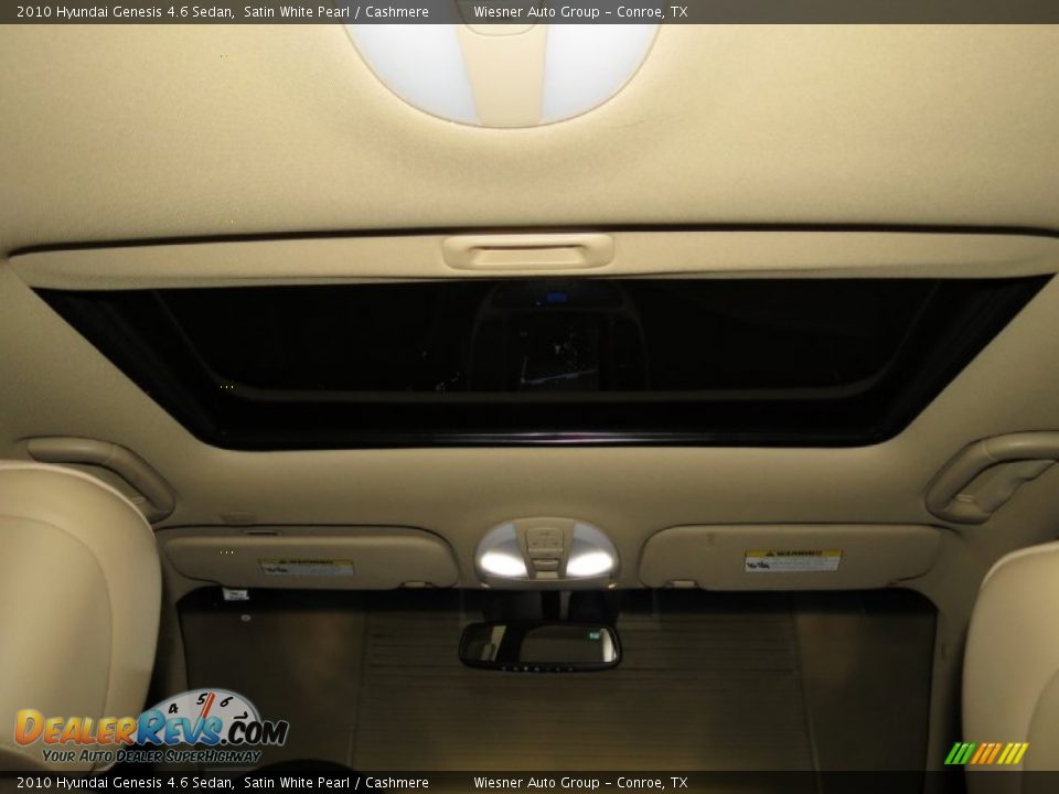 2010 Hyundai Genesis 4.6 Sedan Satin White Pearl / Cashmere Photo #22