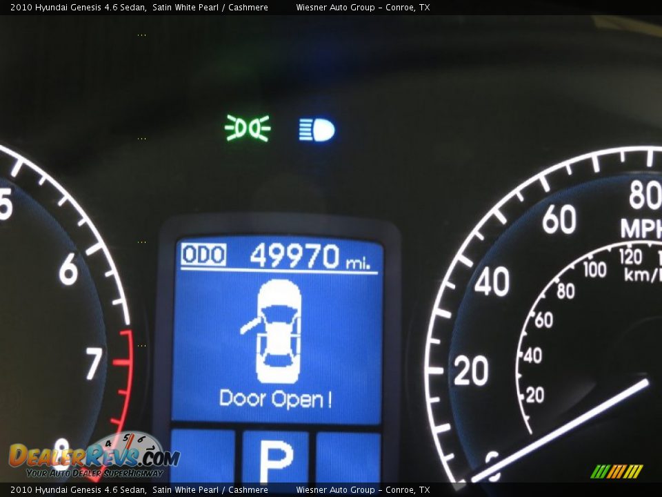 2010 Hyundai Genesis 4.6 Sedan Satin White Pearl / Cashmere Photo #24