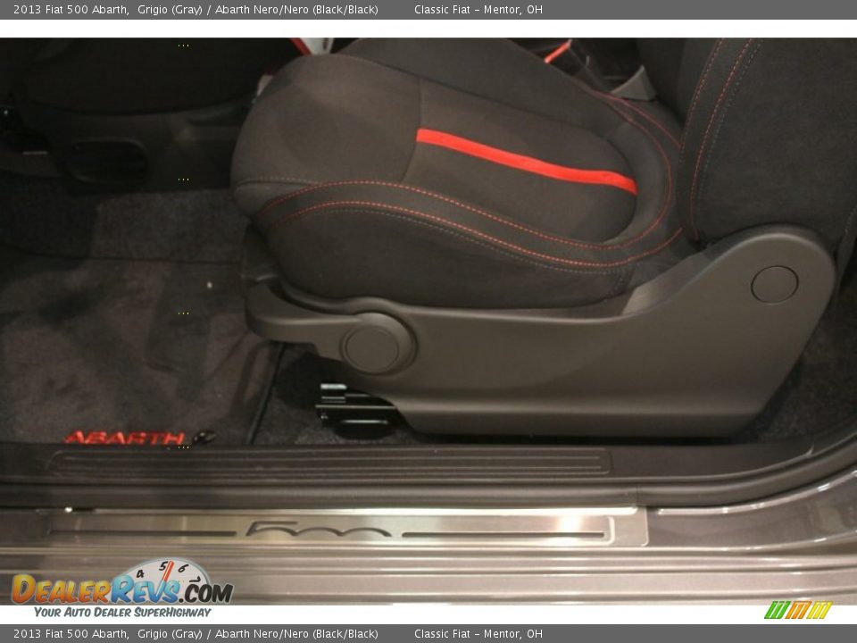 2013 Fiat 500 Abarth Grigio (Gray) / Abarth Nero/Nero (Black/Black) Photo #9