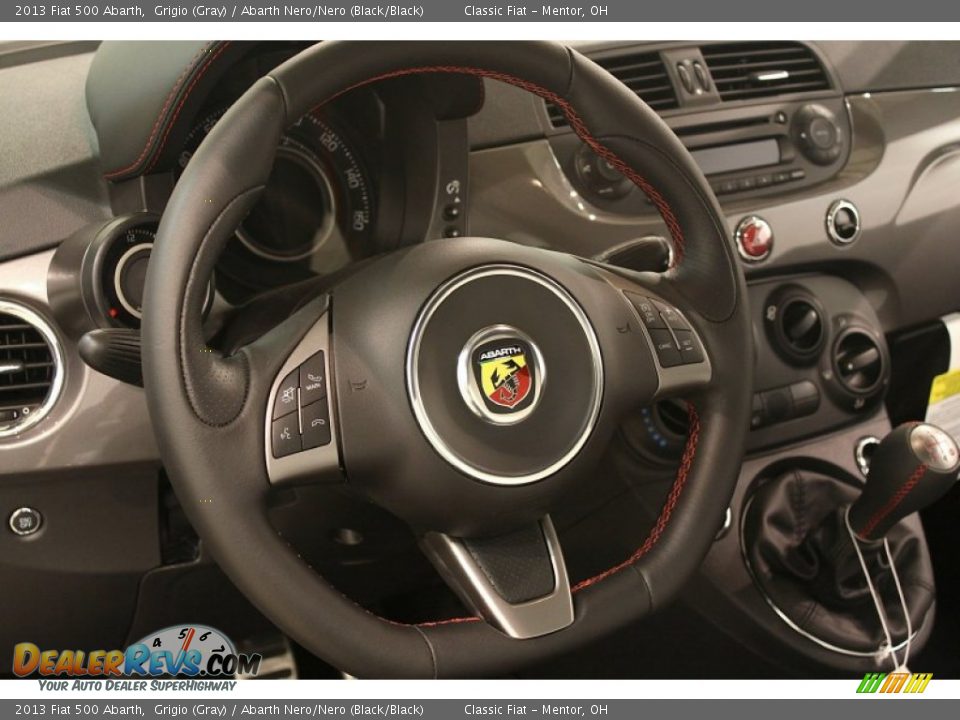 2013 Fiat 500 Abarth Steering Wheel Photo #11