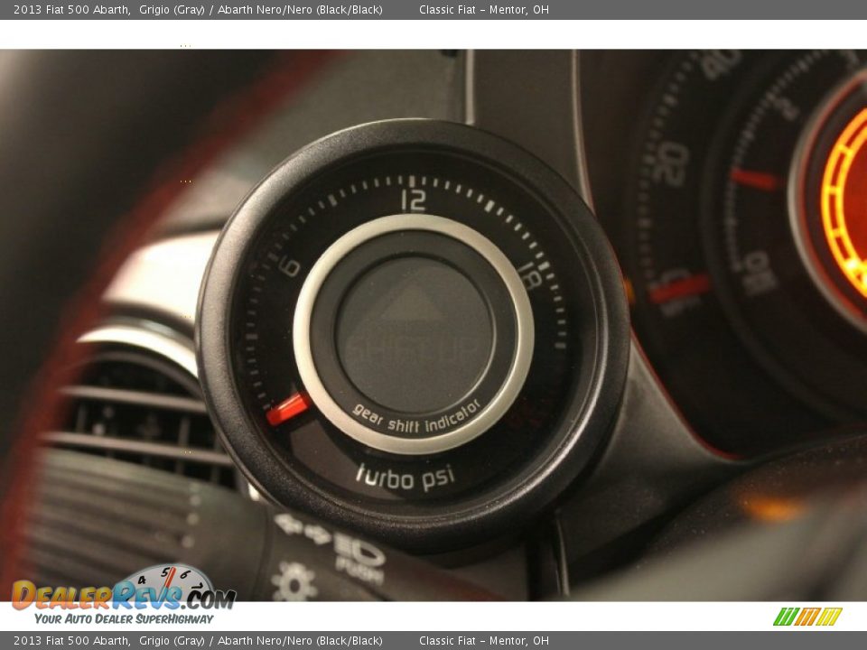 2013 Fiat 500 Abarth Grigio (Gray) / Abarth Nero/Nero (Black/Black) Photo #12