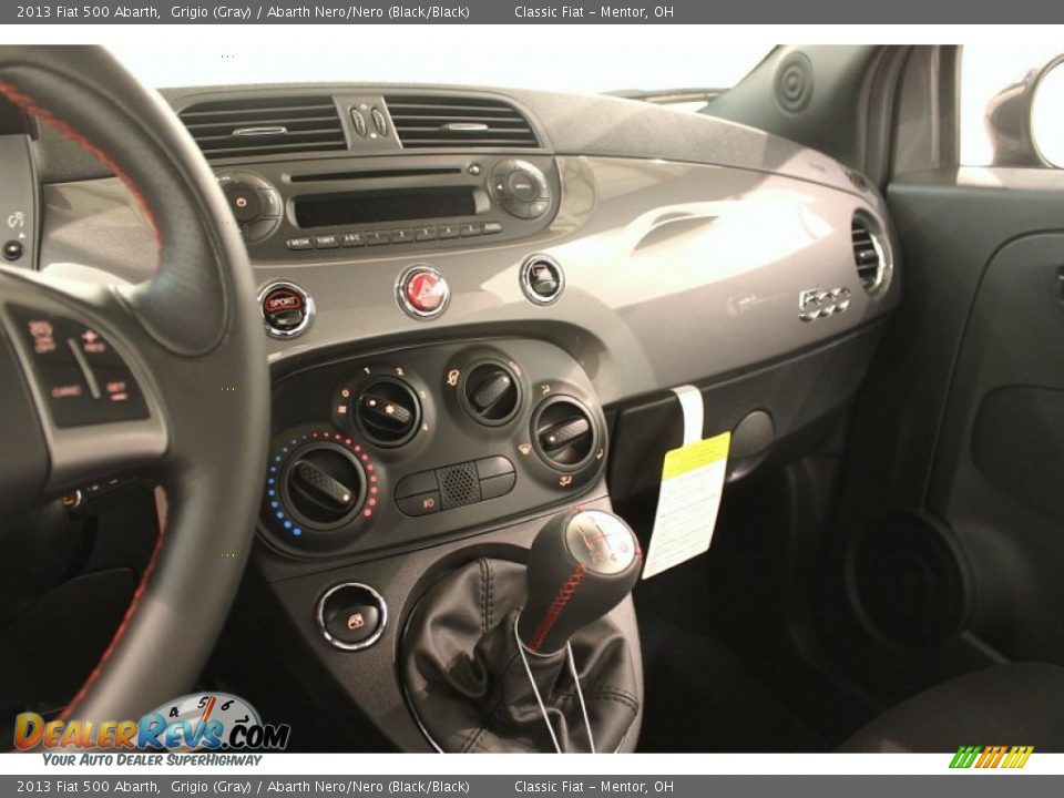 2013 Fiat 500 Abarth Grigio (Gray) / Abarth Nero/Nero (Black/Black) Photo #16
