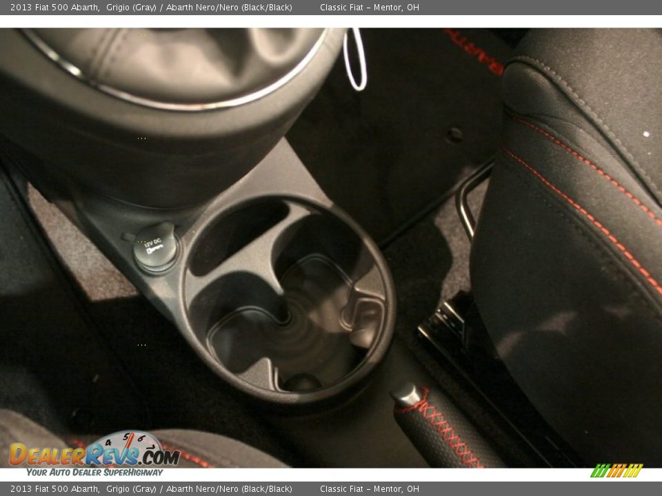 2013 Fiat 500 Abarth Grigio (Gray) / Abarth Nero/Nero (Black/Black) Photo #20