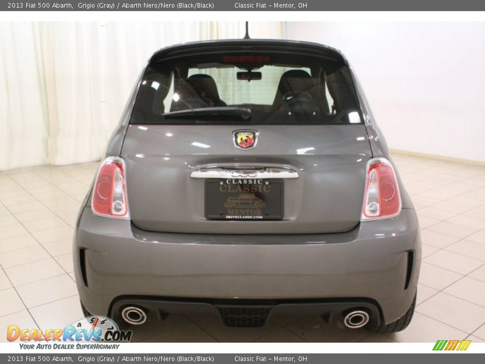 2013 Fiat 500 Abarth Grigio (Gray) / Abarth Nero/Nero (Black/Black) Photo #28