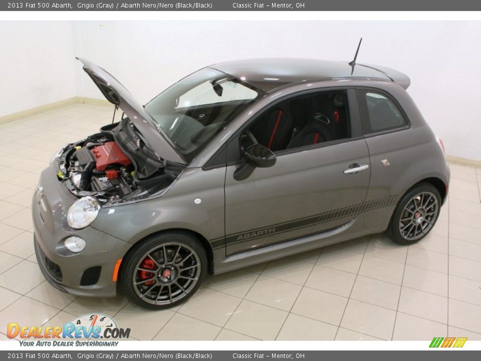 Grigio (Gray) 2013 Fiat 500 Abarth Photo #31