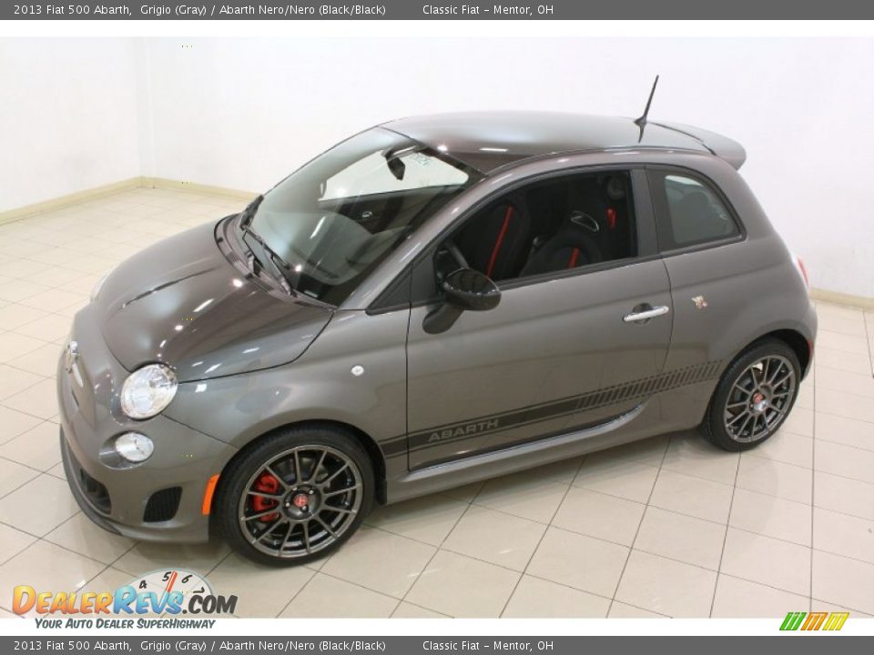 Grigio (Gray) 2013 Fiat 500 Abarth Photo #32
