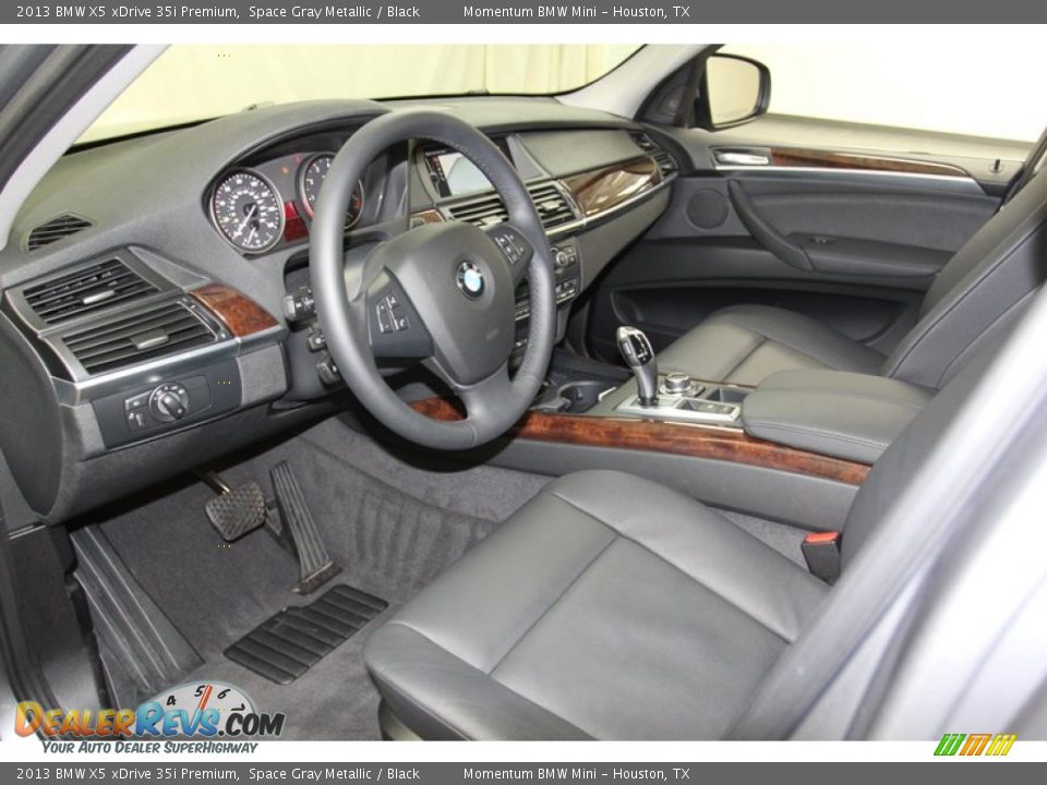 2013 BMW X5 xDrive 35i Premium Space Gray Metallic / Black Photo #13