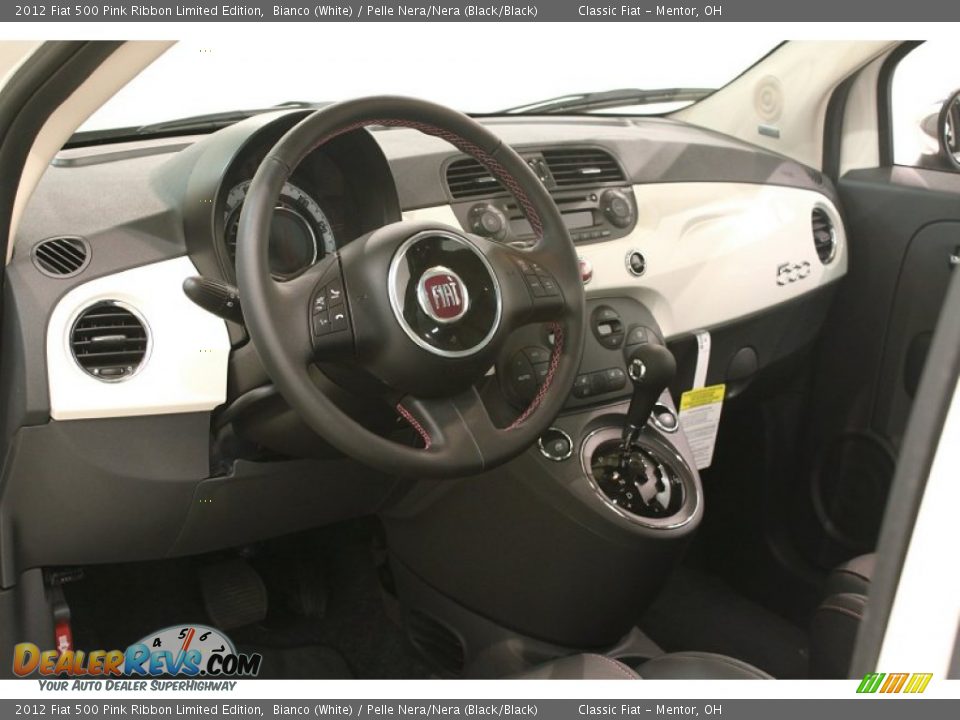 Dashboard of 2012 Fiat 500 Pink Ribbon Limited Edition Photo #9