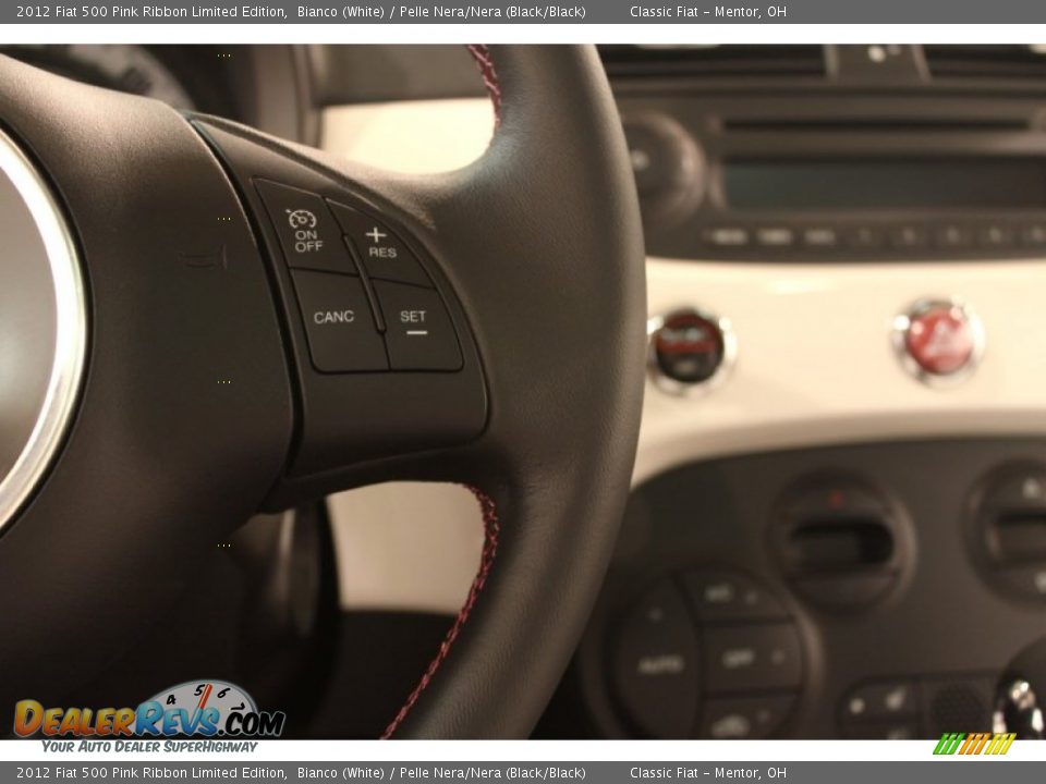 Controls of 2012 Fiat 500 Pink Ribbon Limited Edition Photo #12