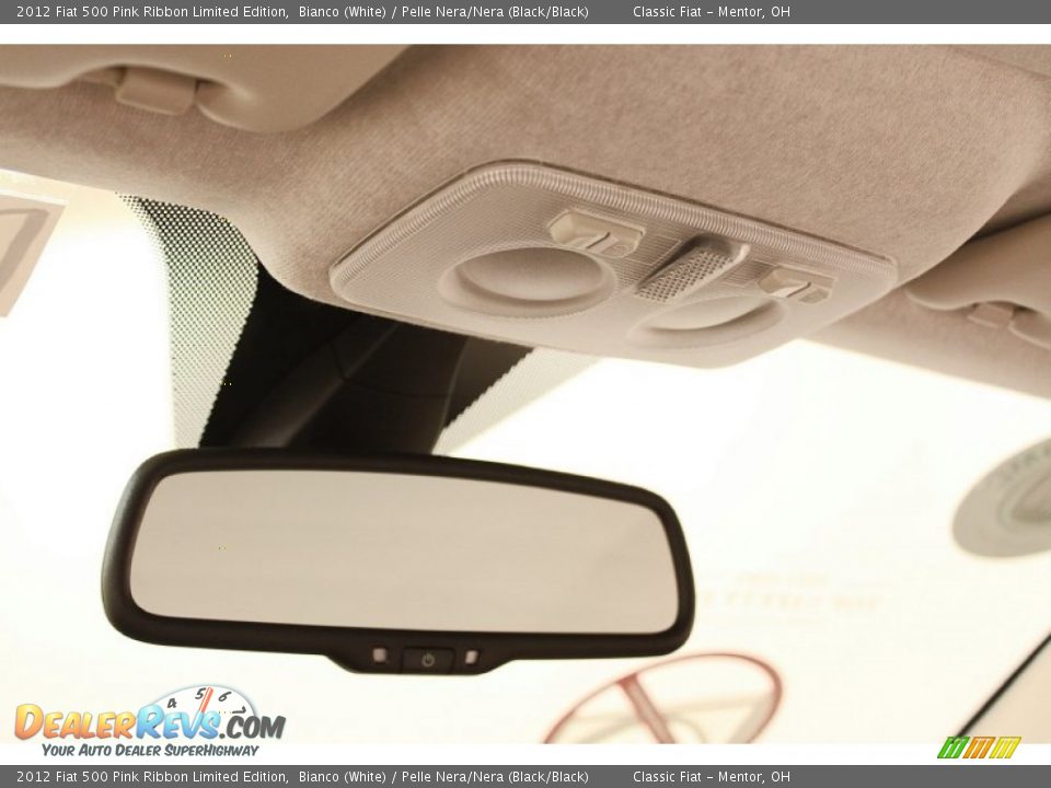 2012 Fiat 500 Pink Ribbon Limited Edition Bianco (White) / Pelle Nera/Nera (Black/Black) Photo #16