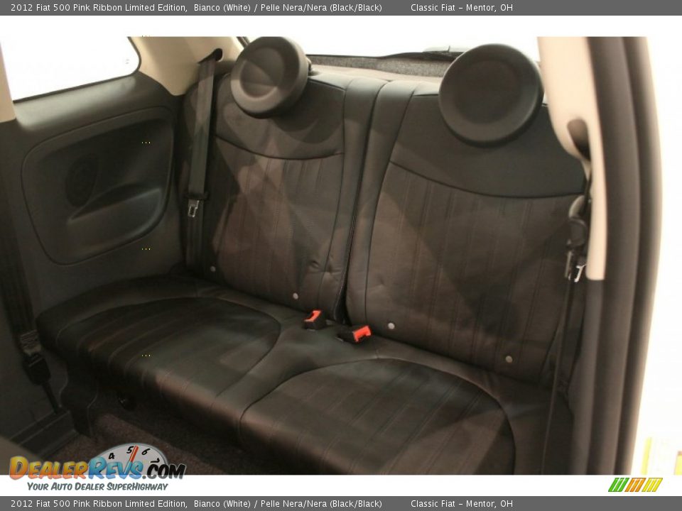 Rear Seat of 2012 Fiat 500 Pink Ribbon Limited Edition Photo #23
