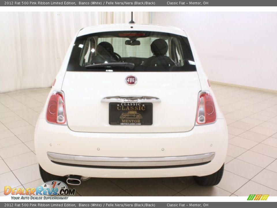 2012 Fiat 500 Pink Ribbon Limited Edition Bianco (White) / Pelle Nera/Nera (Black/Black) Photo #27