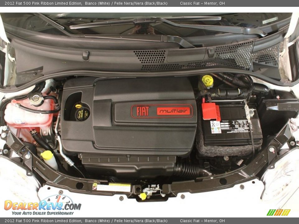 2012 Fiat 500 Pink Ribbon Limited Edition 1.4 Liter SOHC 16-Valve MultiAir 4 Cylinder Engine Photo #32
