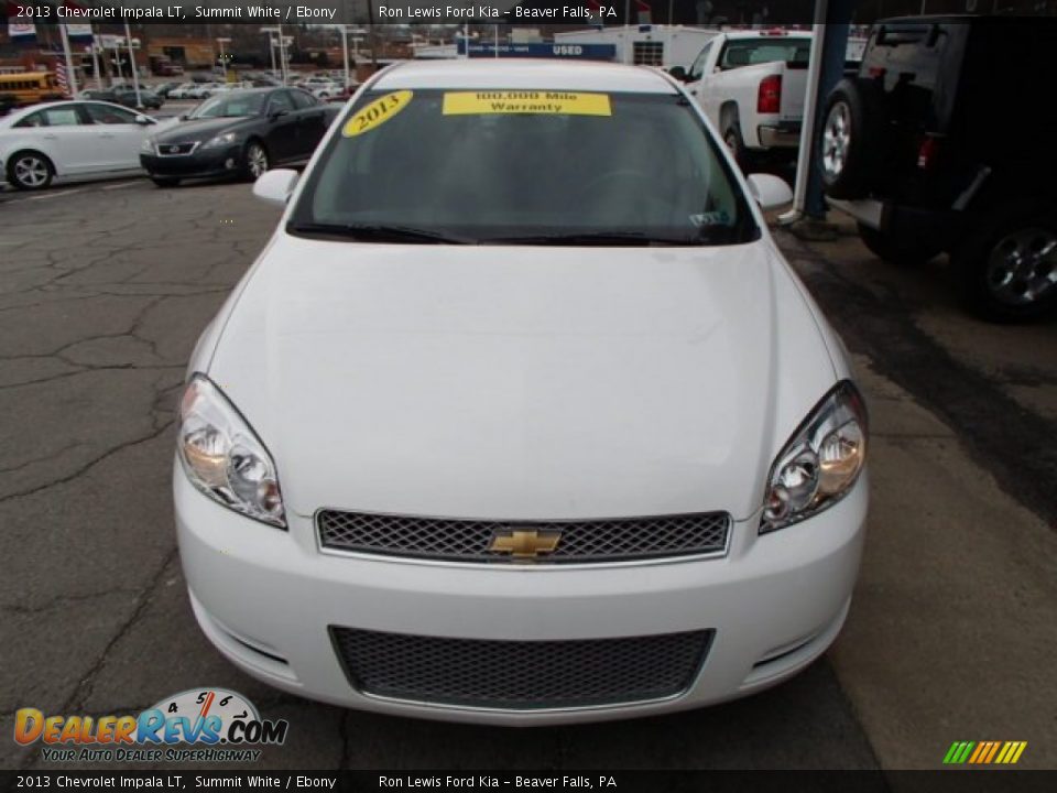 2013 Chevrolet Impala LT Summit White / Ebony Photo #3