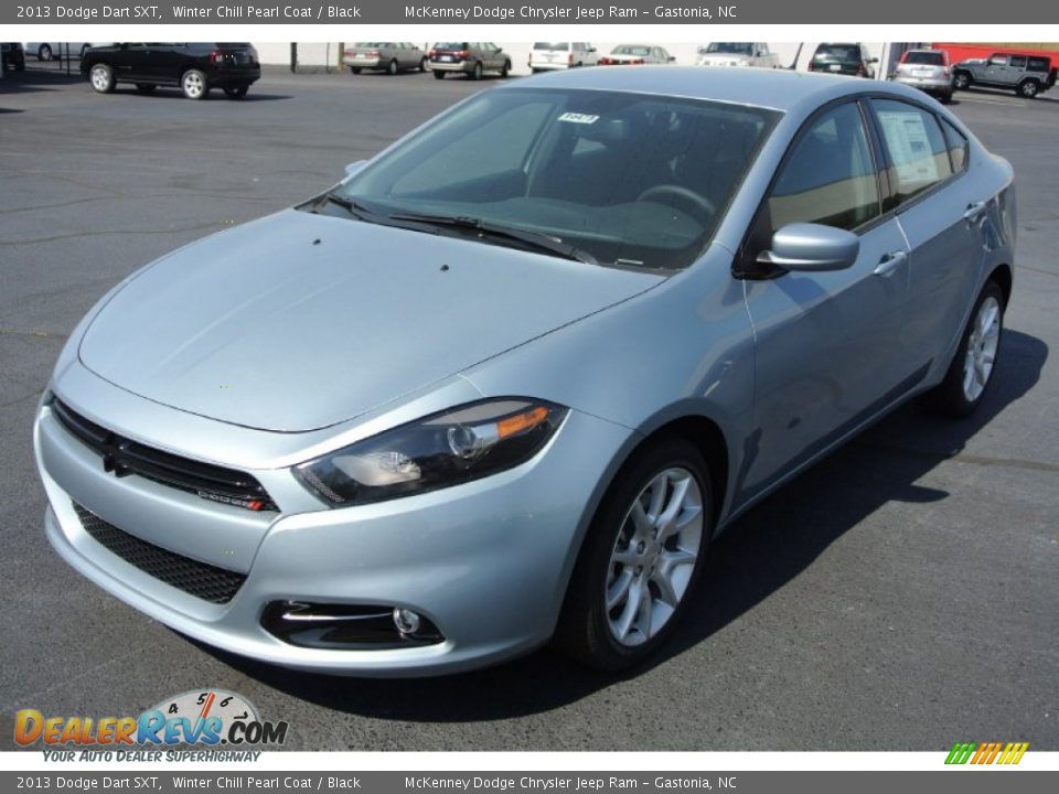 2013 Dodge Dart SXT Winter Chill Pearl Coat / Black Photo #2
