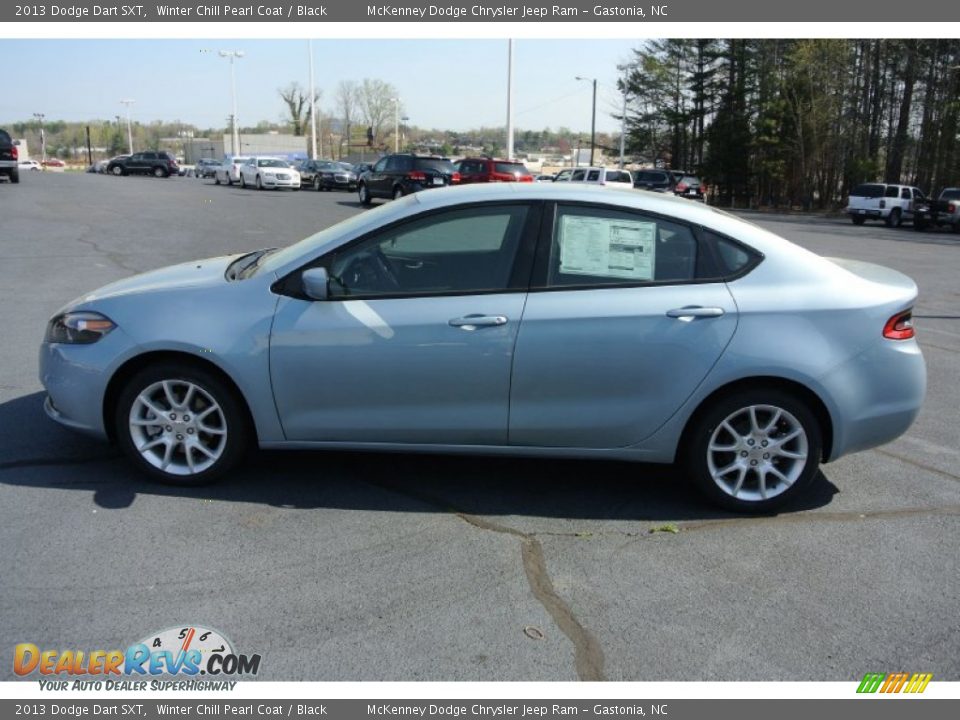 2013 Dodge Dart SXT Winter Chill Pearl Coat / Black Photo #3