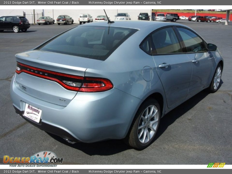2013 Dodge Dart SXT Winter Chill Pearl Coat / Black Photo #5