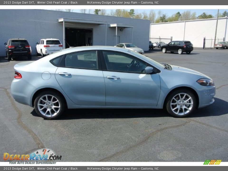 2013 Dodge Dart SXT Winter Chill Pearl Coat / Black Photo #6