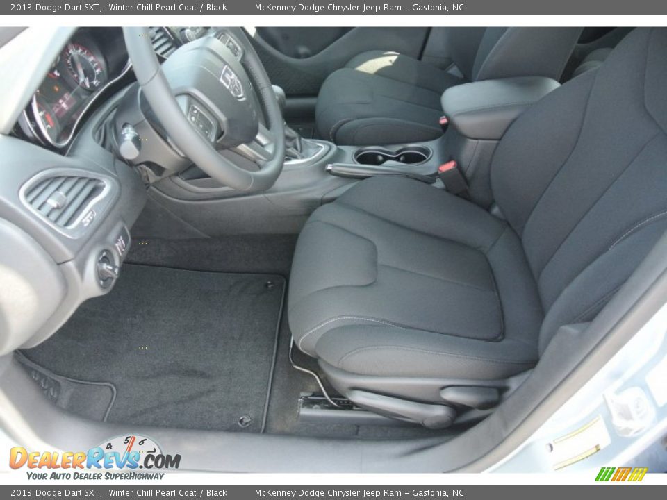 2013 Dodge Dart SXT Winter Chill Pearl Coat / Black Photo #7