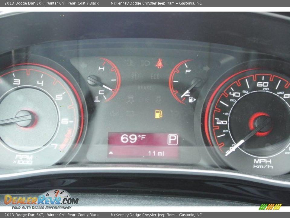 2013 Dodge Dart SXT Winter Chill Pearl Coat / Black Photo #13