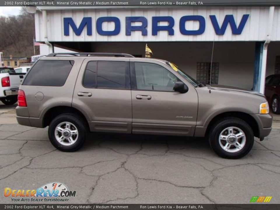2002 Ford Explorer XLT 4x4 Mineral Grey Metallic / Medium Parchment Photo #1