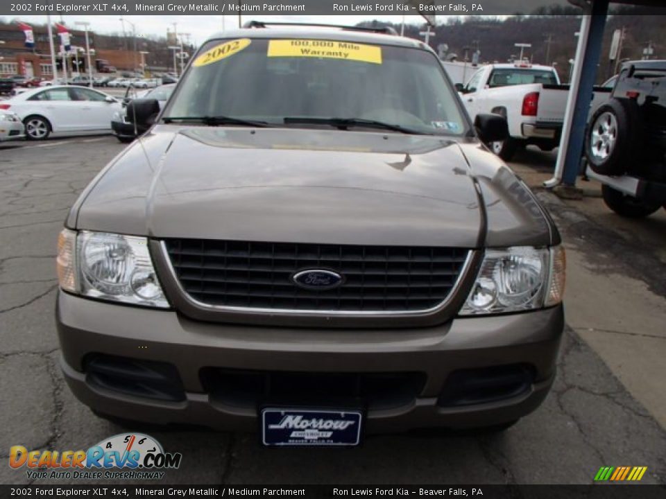 2002 Ford Explorer XLT 4x4 Mineral Grey Metallic / Medium Parchment Photo #3
