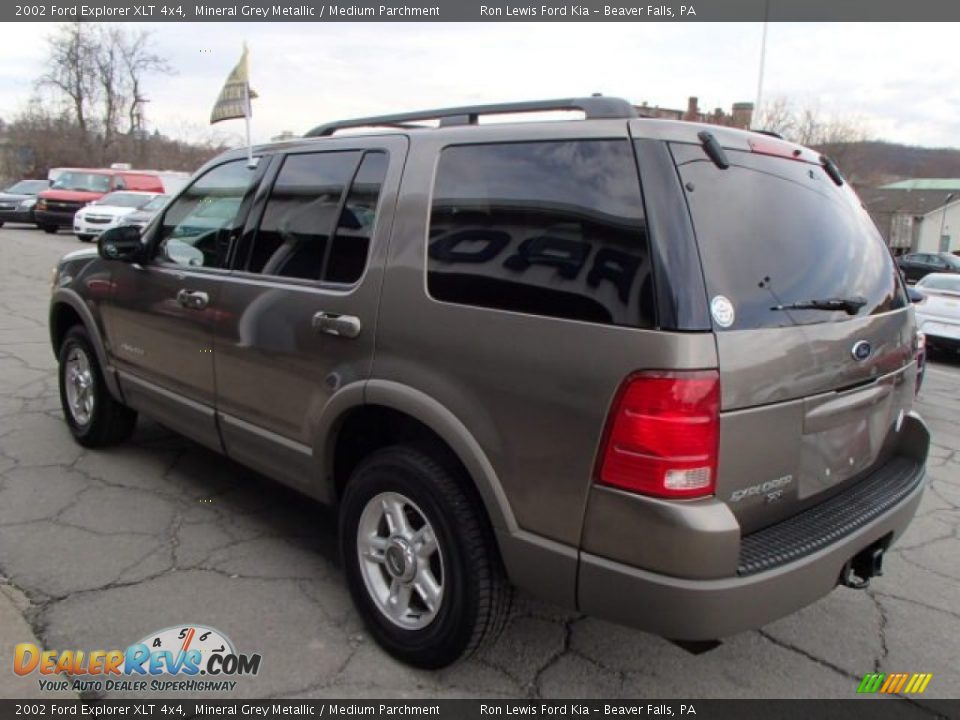 2002 Ford Explorer XLT 4x4 Mineral Grey Metallic / Medium Parchment Photo #6
