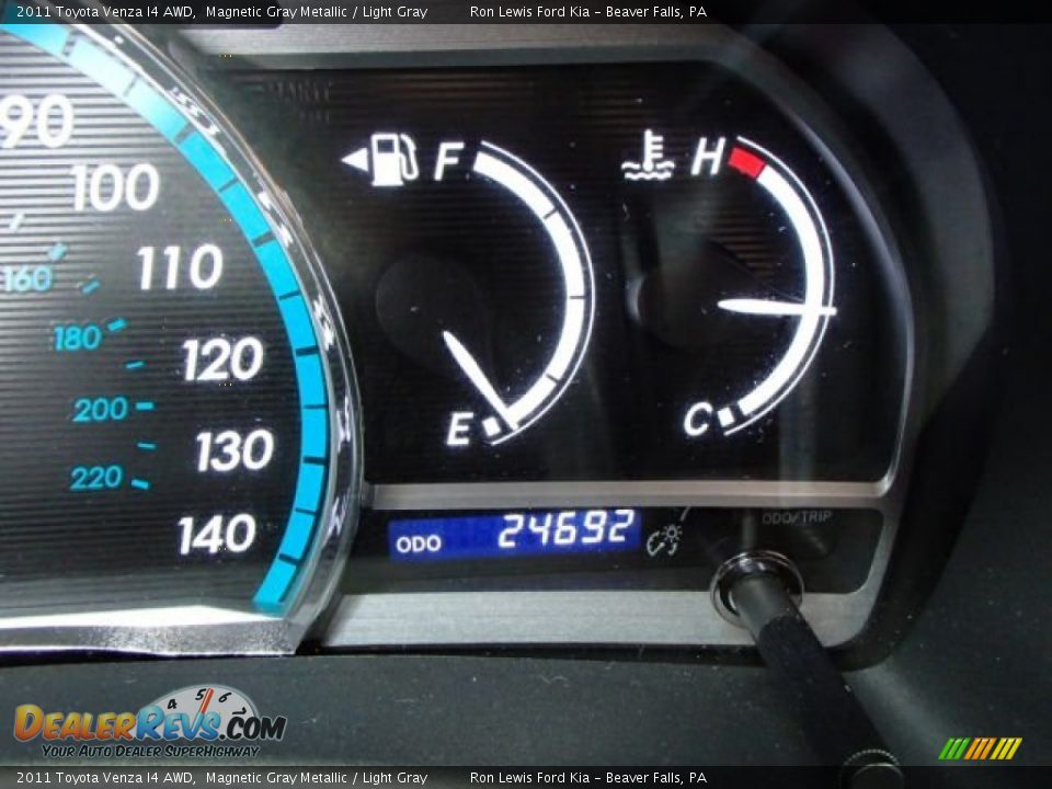 2011 Toyota Venza I4 AWD Magnetic Gray Metallic / Light Gray Photo #19