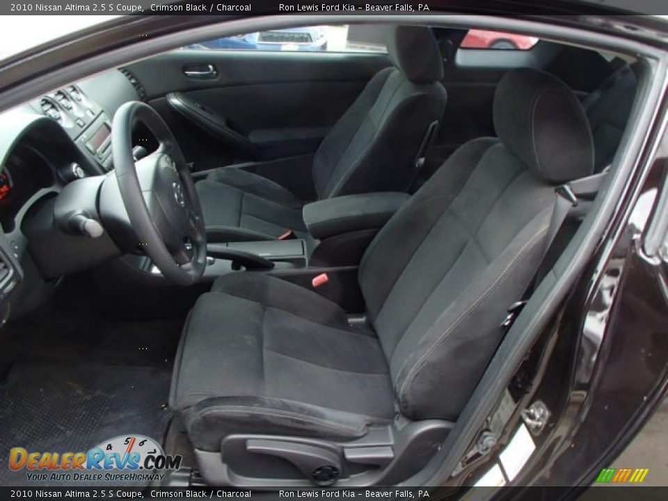 2010 Nissan Altima 2.5 S Coupe Crimson Black / Charcoal Photo #11